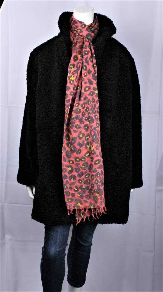 ALICE & LILY SUPERIOR PURE WOOL super soft winter knit scarf blush STYLE: SC/ANIMAL